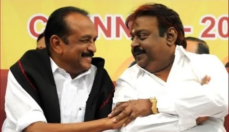 vaiko with vijayakanth